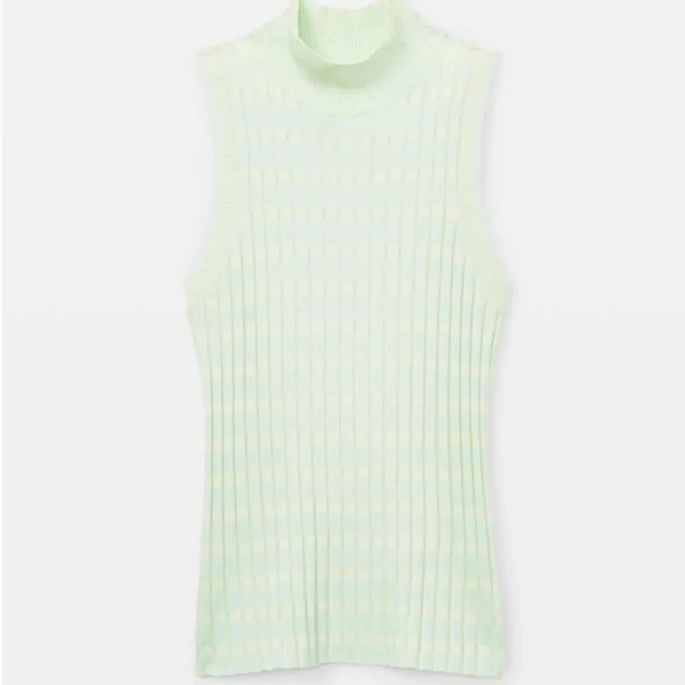 Club Monaco Geo Mix Shell Mock Neck Sleeveless Sweater